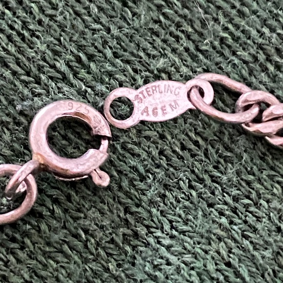 Agem I Sterling Silver Curb Neck Chain 24" - Picture 2 of 16